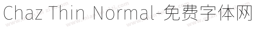 Chaz Thin Normal字体转换
